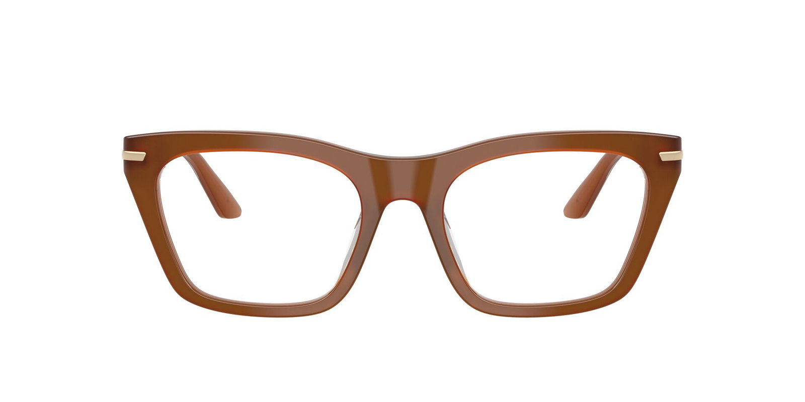 Zu sehen ist die Korrektionsbrille 3283BU von Emporio Armani in der Farbe Hellbraun.